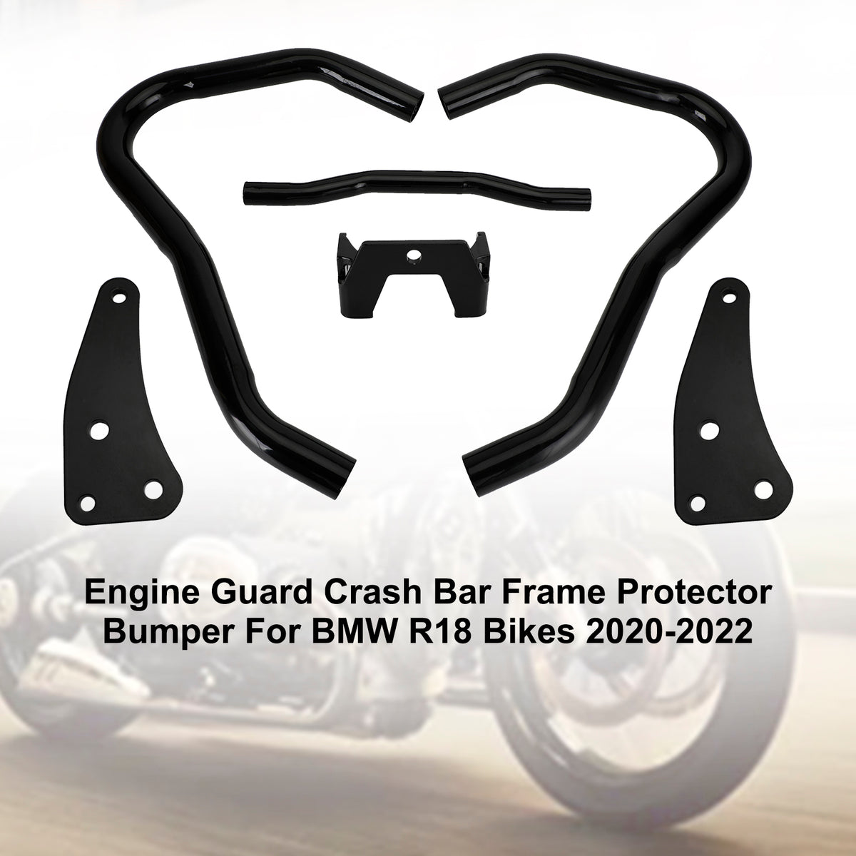 Motorschutzrahmen Anti-Crash-Stoßstangenschutz für BMW R18 Fahrräder 20–22 2021, Chrom