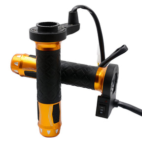 12V Heated Grips Handlebar Warm Heater 22Mm Universal Alu For Motorcycle Gold Generic