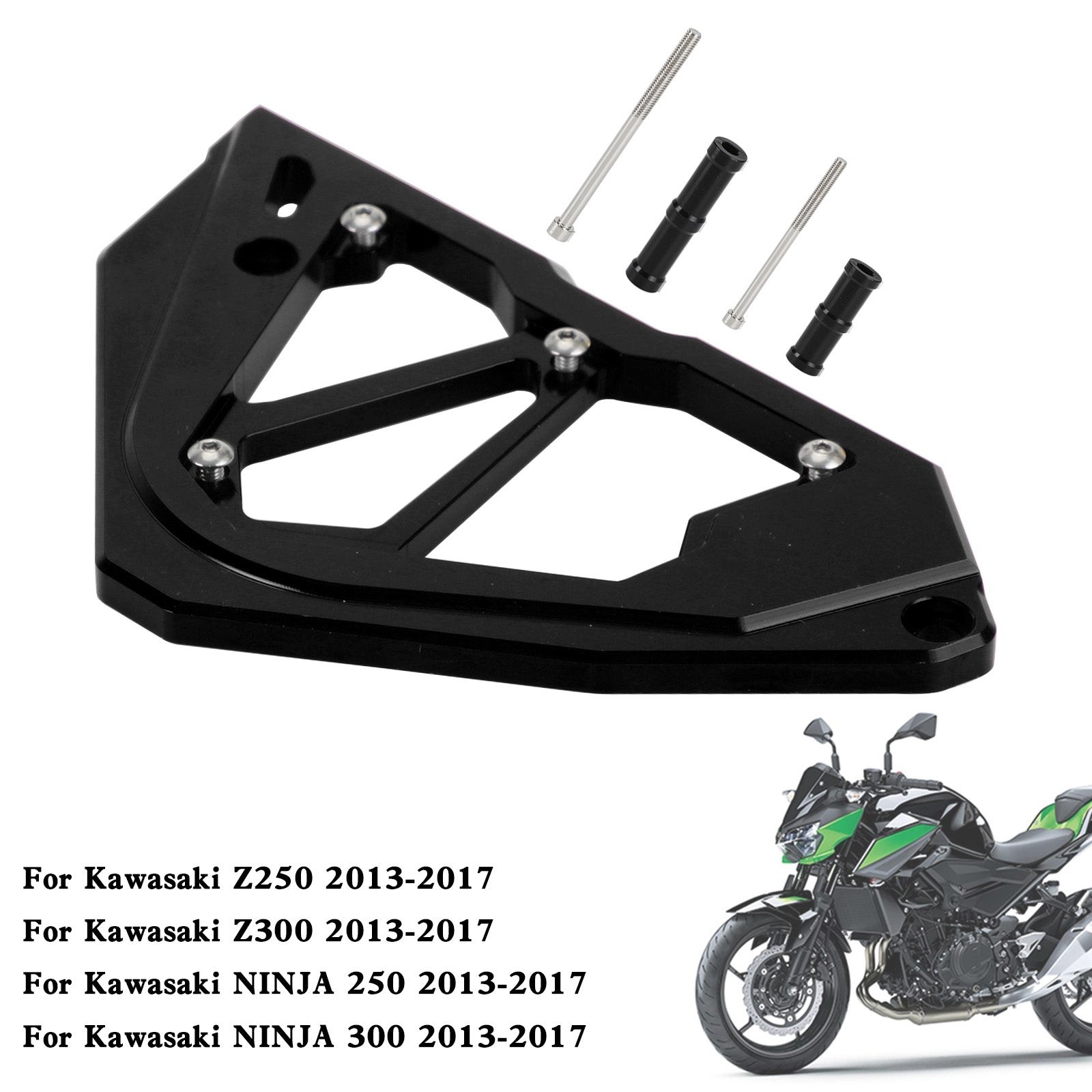 Sprocket Cover Chain Guard For KAWASAKI Z250 Z300 NINJA 300 250 13-17