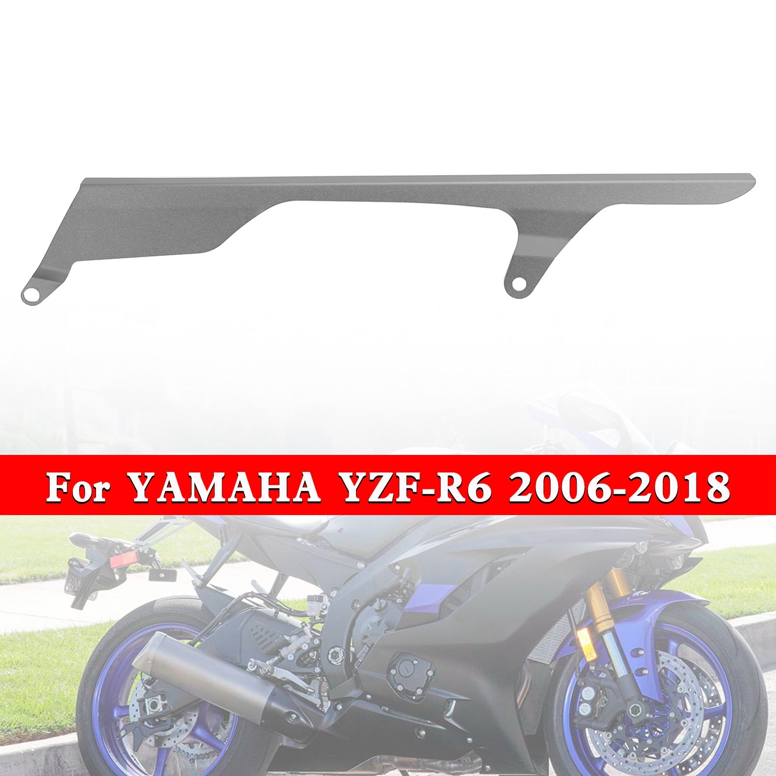 Kettenrad-Kettenschutz-Schutzabdeckung für Yamaha YZF R6 2006–2018