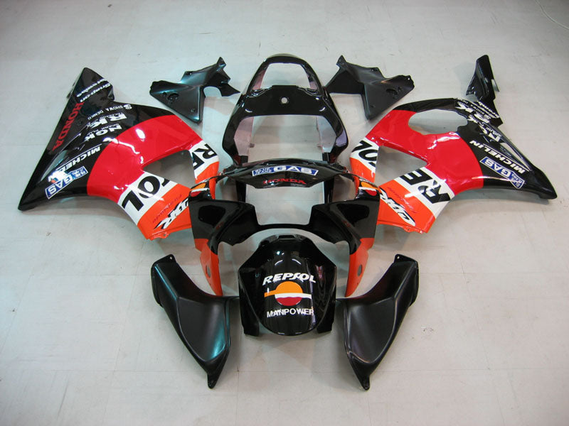 Amotopart 2002-2003 Honda CBR954 Fairing Orange&Black Kit