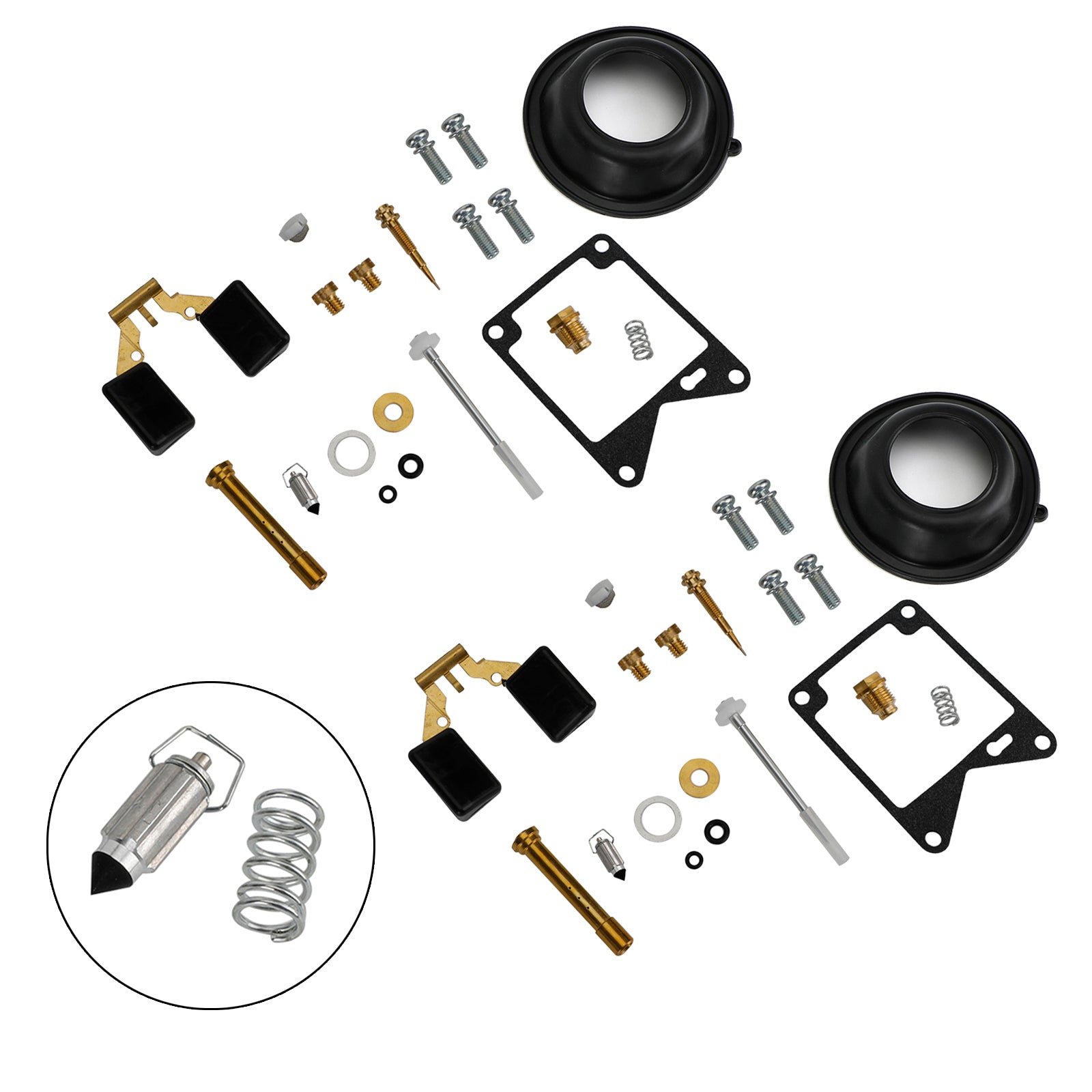 2X キャブレター再構築修理キット ヤマハ ビラーゴ 750 XV750 1981-1983 に適合