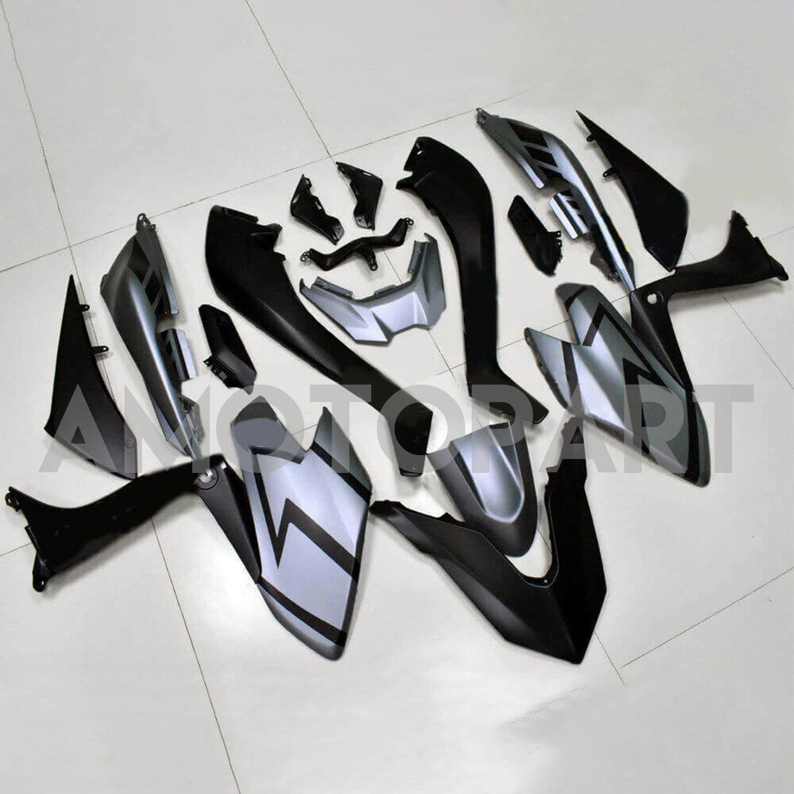 Amotopart 2017-2018 Yamaha T-Max TMAX530 Fairing Grey&Black Kit