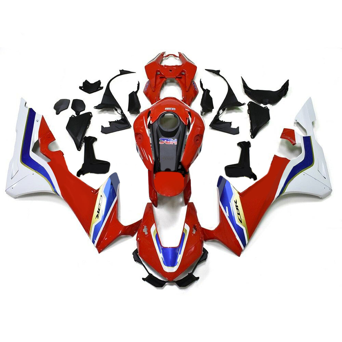 Amotopart 2017-2023 Honda CBR1000RR Kit de carénage rouge et blanc Style6