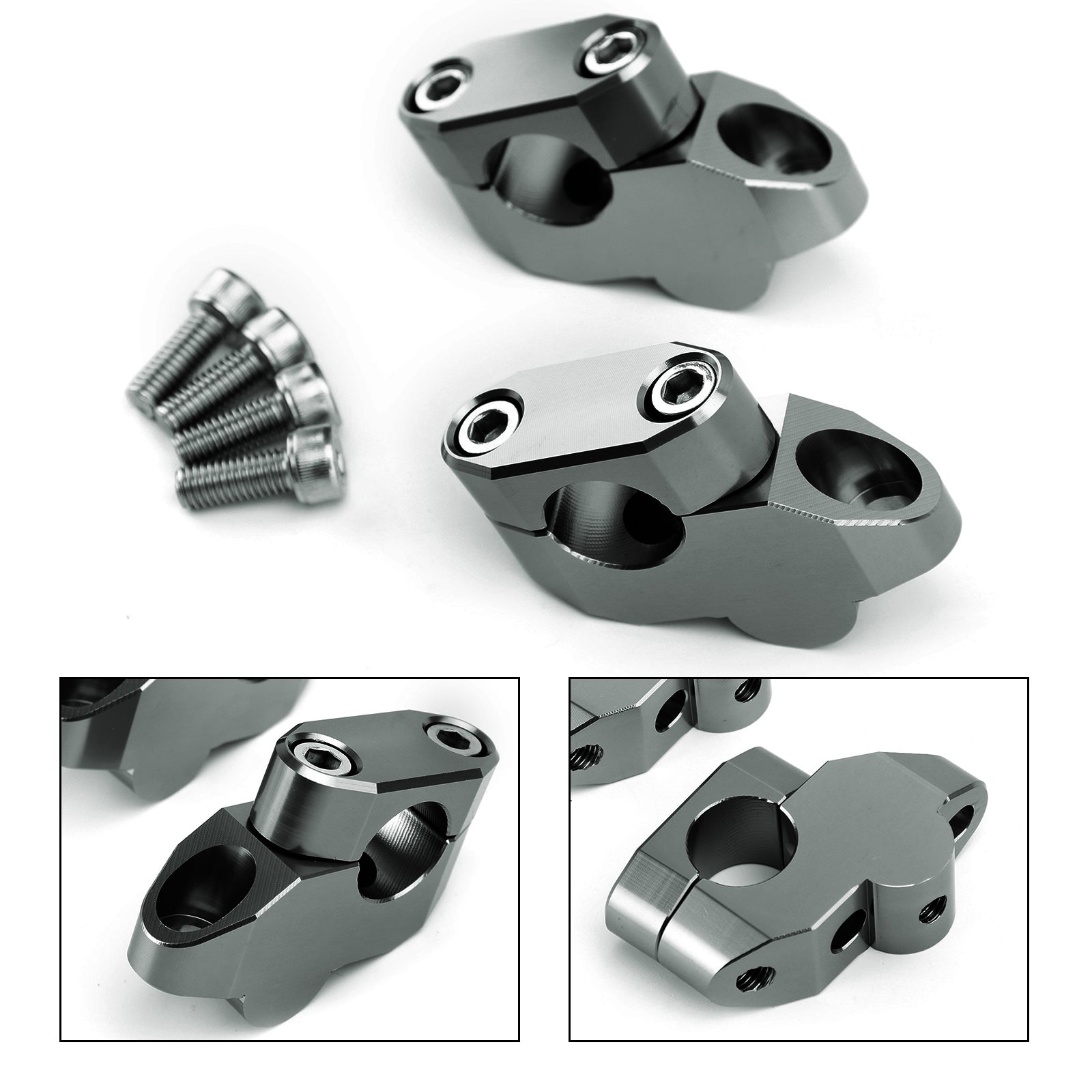 Kit estensioni riser manubrio da 7/8" in alluminio billet da 22 mm Per Yamaha Per Honda Per Ducati Per KTM Per Kawasaki Per Suzuki