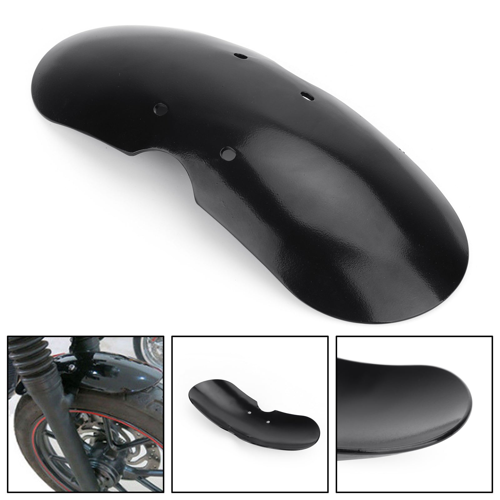 Short Front Fender Mudguard For Triumph Bonneville T100 Scrambler Thruxton 01-16 Generic