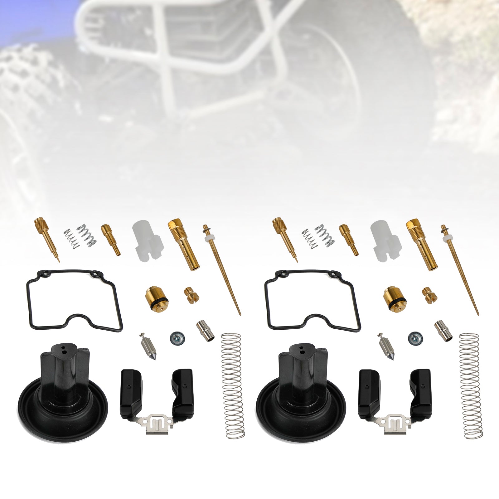 2X Kit de reparación y reconstrucción de carburador apto para 250cc ATV ATV250 EN250 GP200 GP250 MV30