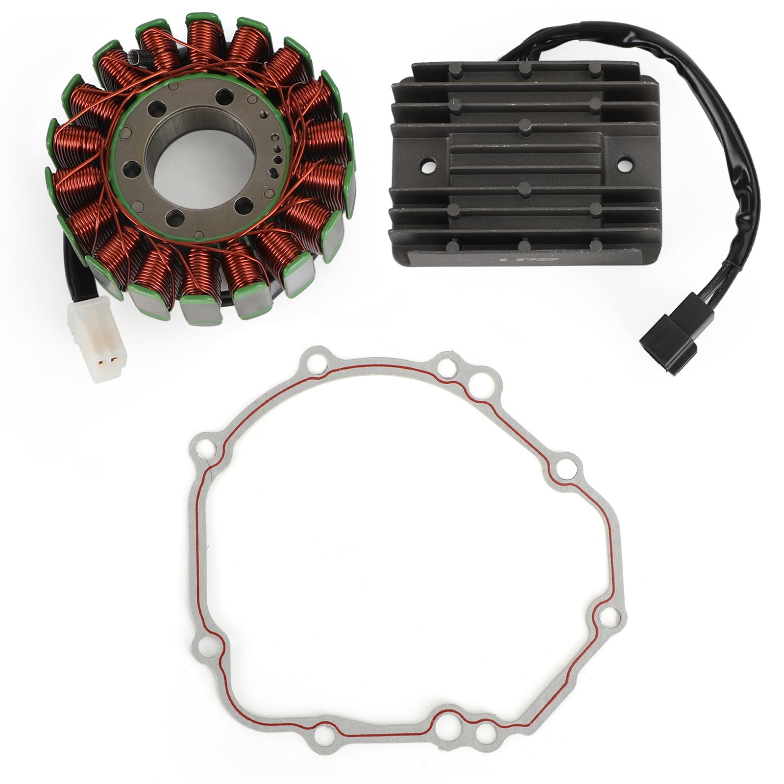 04-05 Suzuki GSXR 600 750 Magneto Spule Stator + Spannung Gleichrichter + Dichtung 31401-29G00 32800-33E20