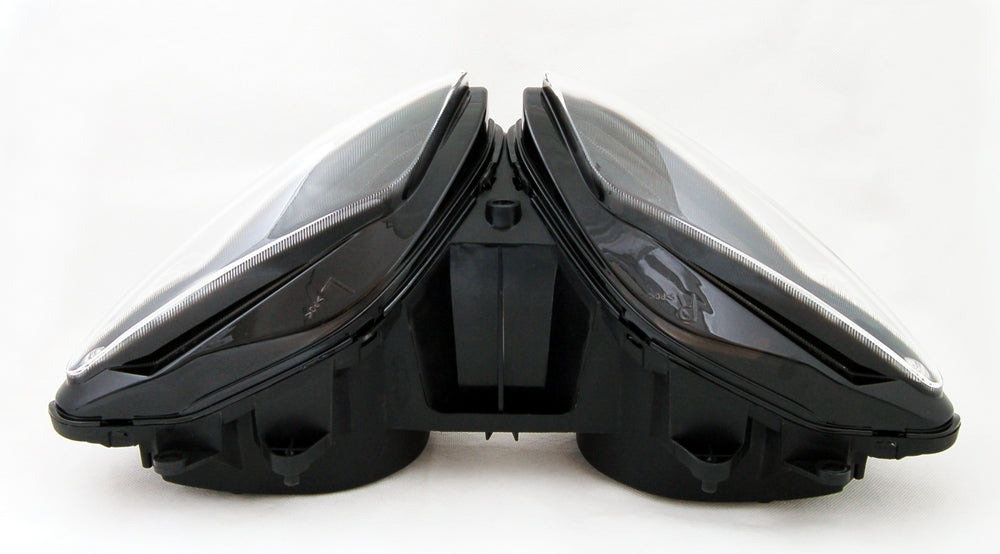 Conjunto de faros delanteros para Yamaha YZF 1000 R1 2002-2003, transparente, genérico