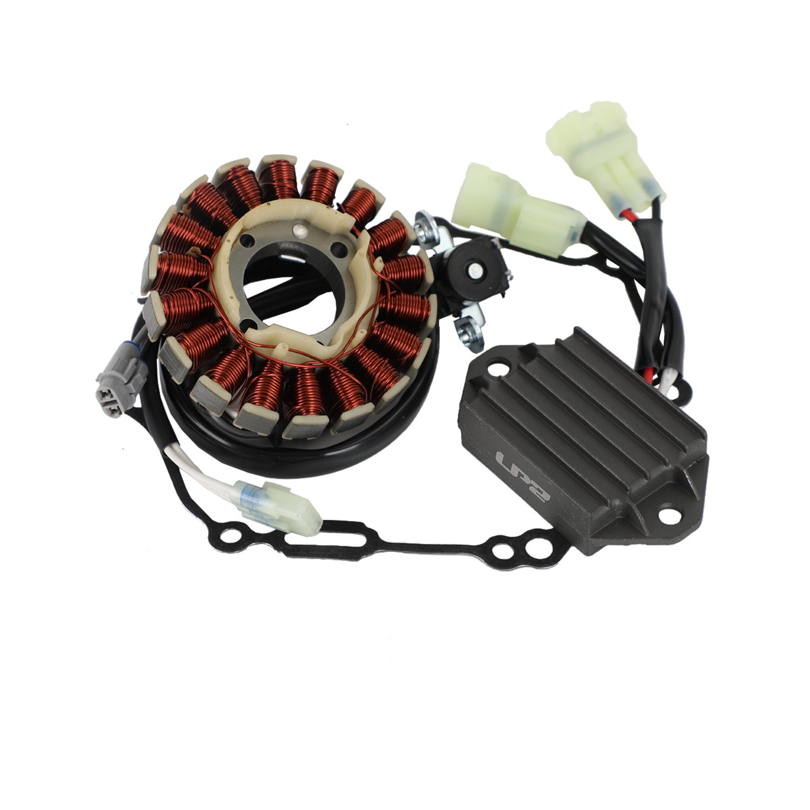 Magneto-Stator + Spannungsgleichrichter + Dichtung für Yamaha WR250F YZ250FX 2015–2019