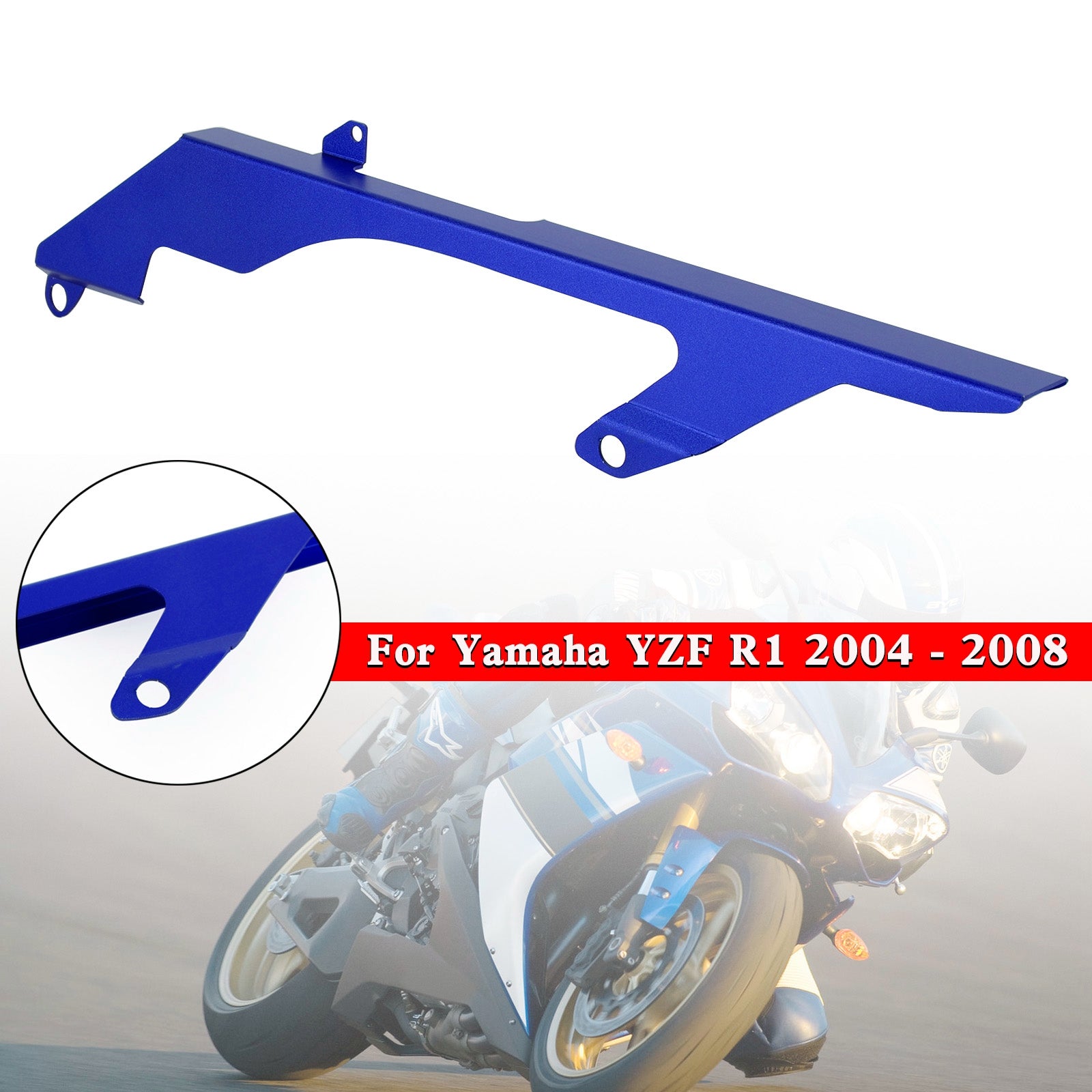 04-08 Yamaha YZF R1 Rear Sprocket Chain Guard Protector Cover