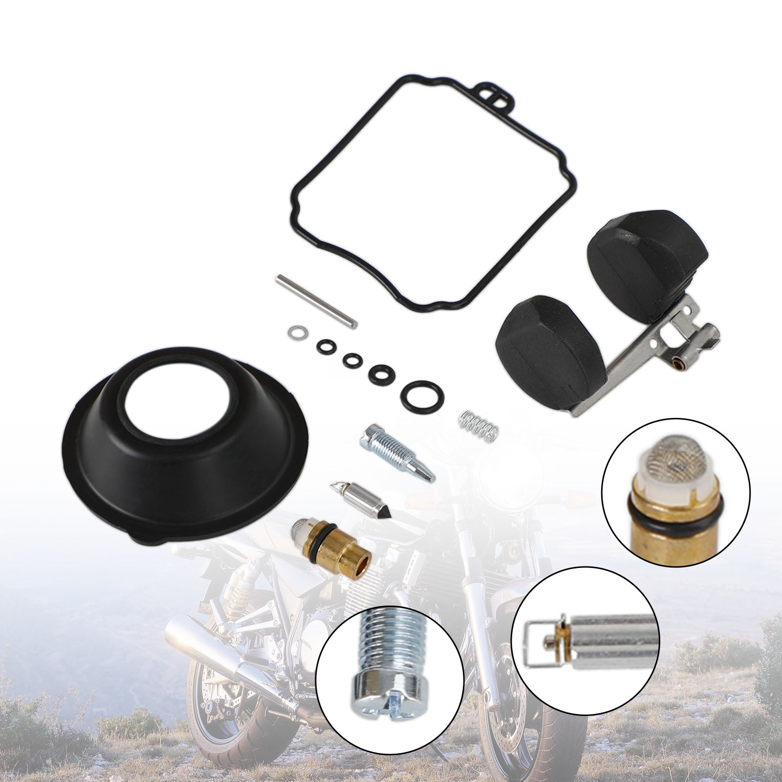 Kit de réparation de reconstruction de carburateur adapté à Yamaha XV250 Virago XVS650 V-STAR générique