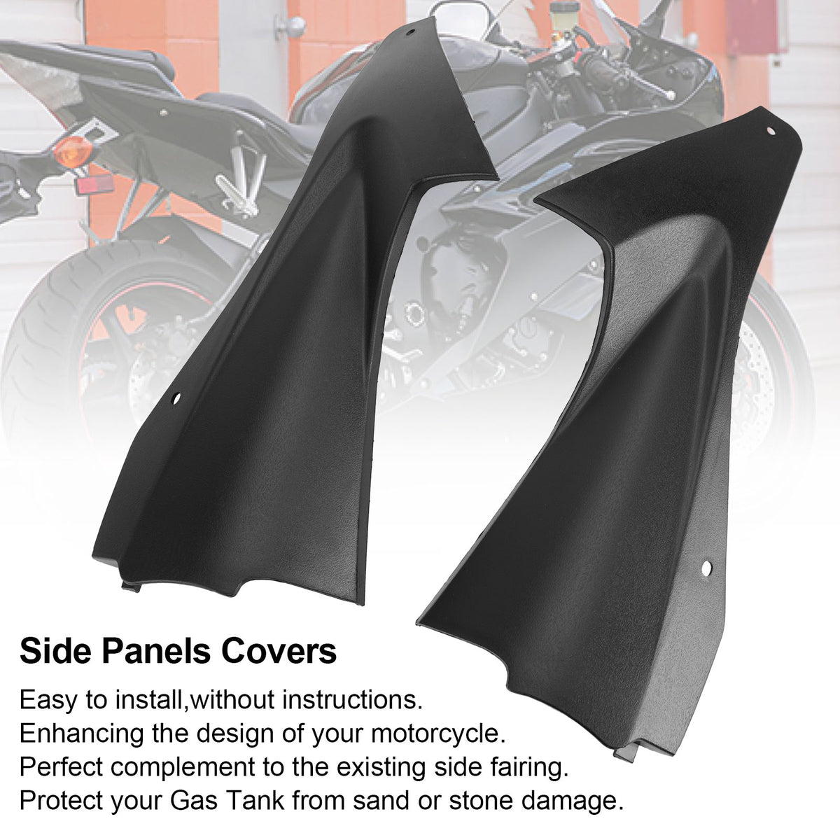 Gas Fuel Tank Side Cover Fairing Panel Cowl Trim for Yamaha YZF R6 2006-2007 Generic