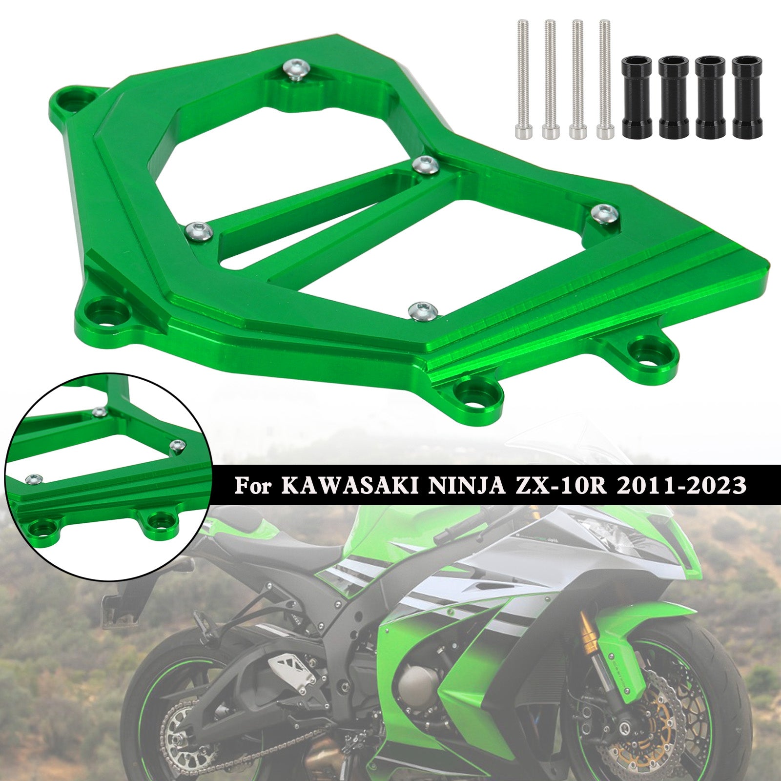 Front Sprocket Cover Chain Guard For KAWASAKI Ninja ZX-10R ZX10R 2011-2023