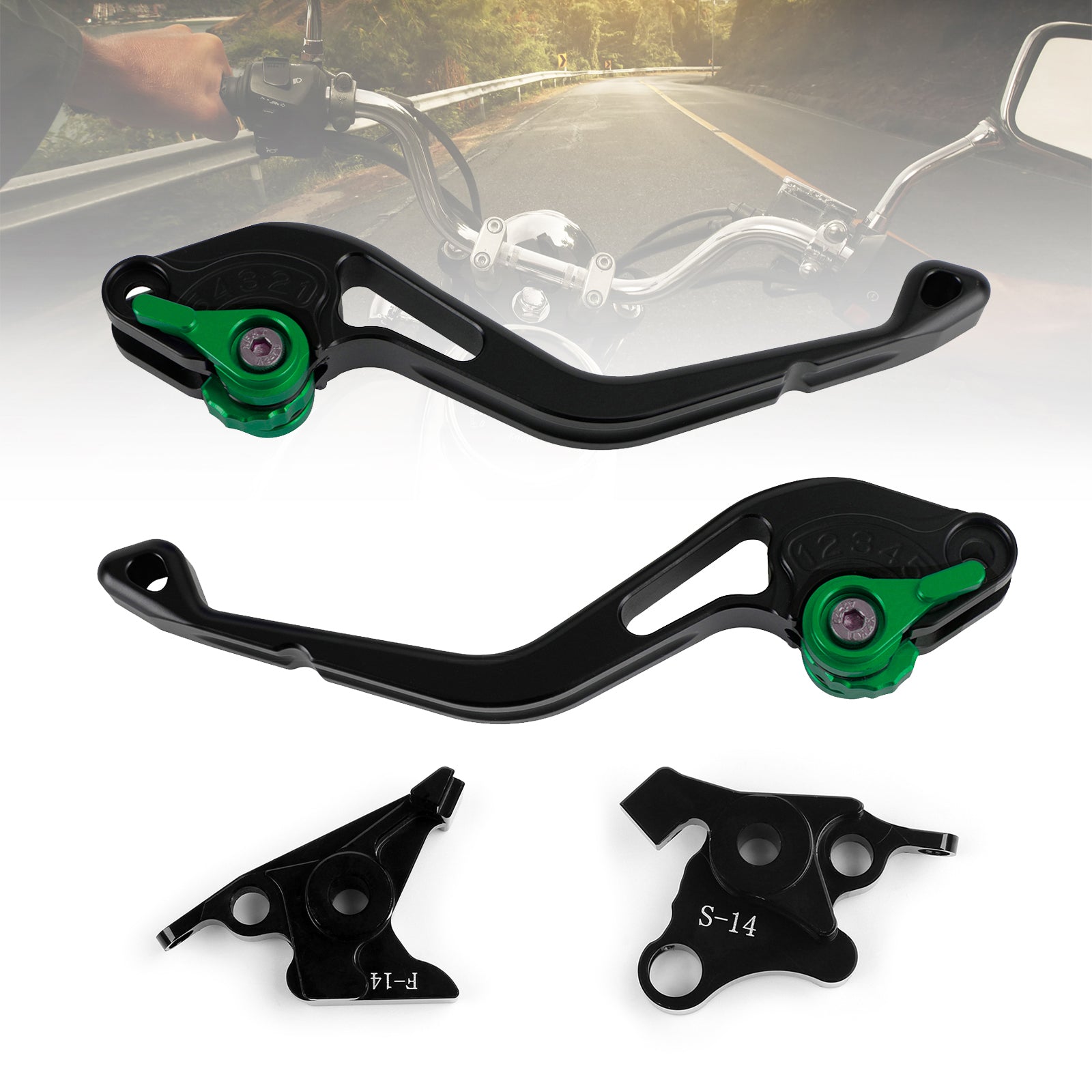 NUOVA leva freno frizione corta adatta per Suzuki GSF650 GSX1250 GSXR1300 DL1000