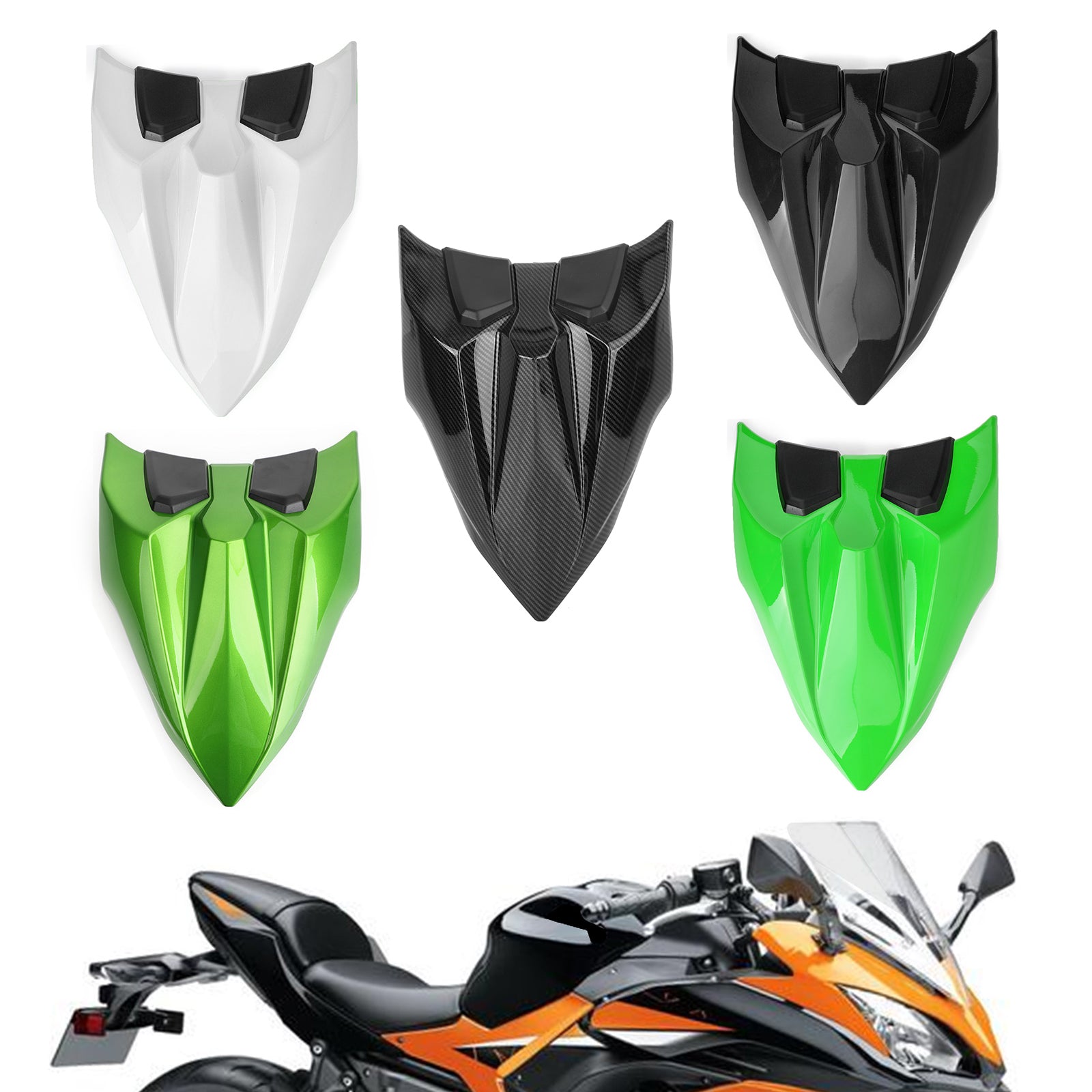 17-23 Kawasaki Z650 Ninja 650 Motorcycle Rear Seat Fairing Cover Cowl