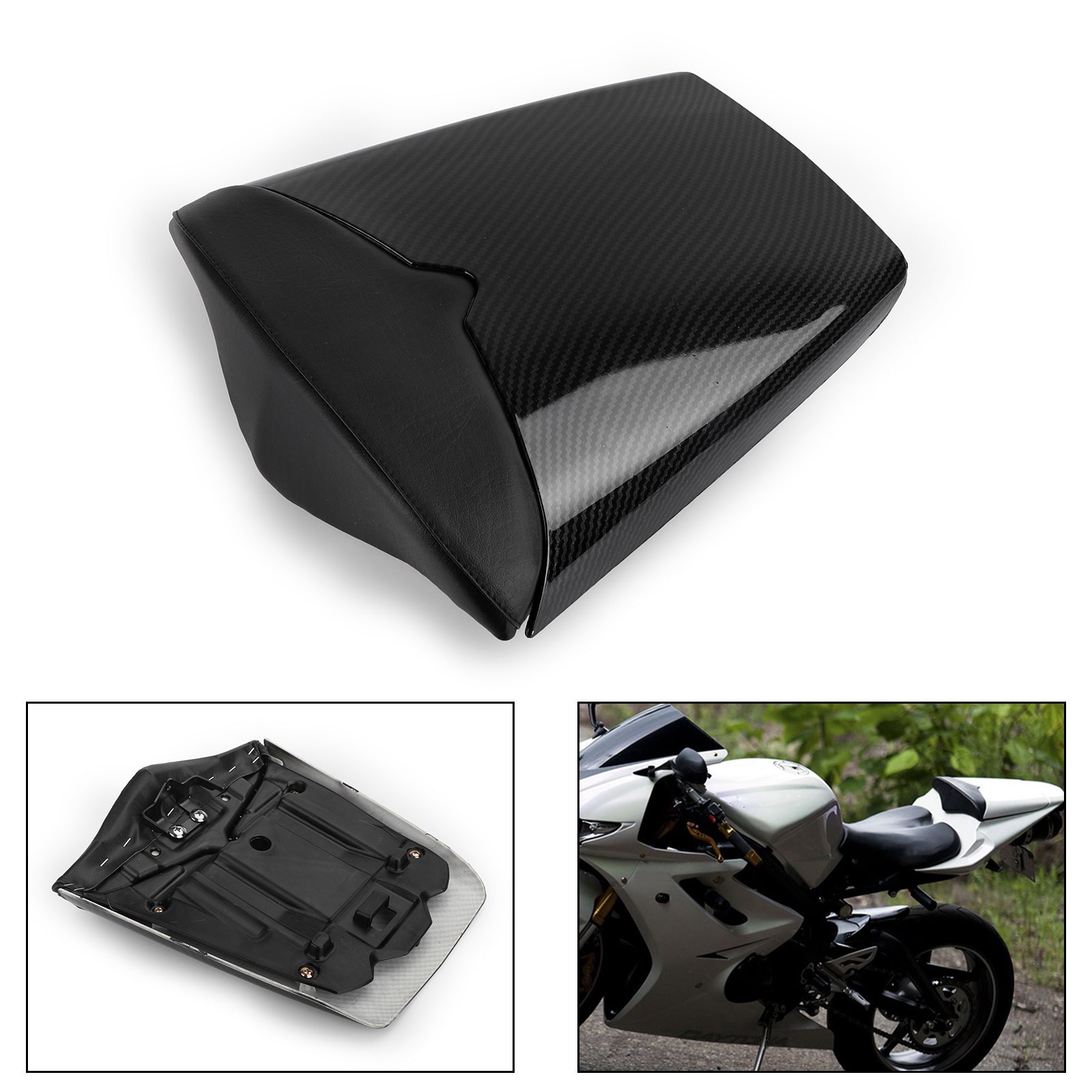 06-12 Triumph Daytona 675 Rear Pillion Seat Cowl Cover