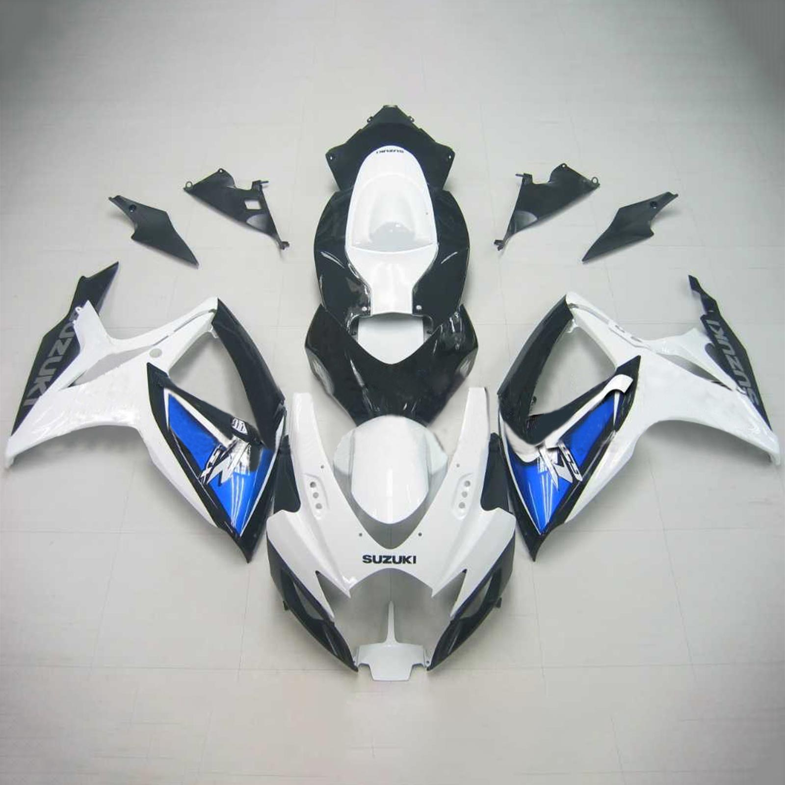 Amotopart 2006-2007 Suzuki GSXR 600/750 Blue&White Style5 Fairing Kit