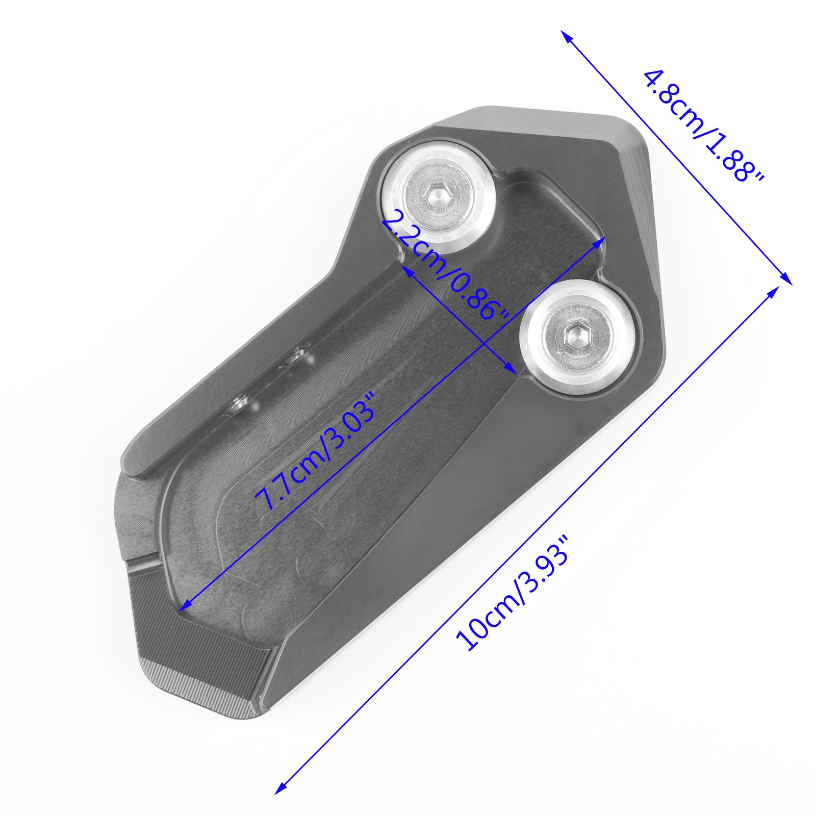 CNC Kickstand Side Stand Extension Plate Pad Fit for KYMCO AK550 2017-2018