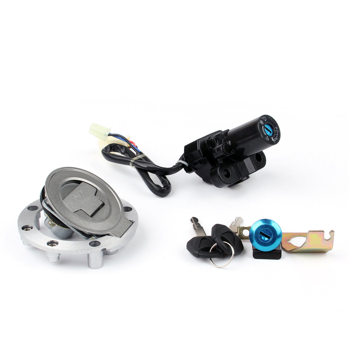 Yamaha 05-09 MT-01 & 04-14 R1 & 06-16 R6 Ignition Switch Lock & Fuel Gas Cap Key Set