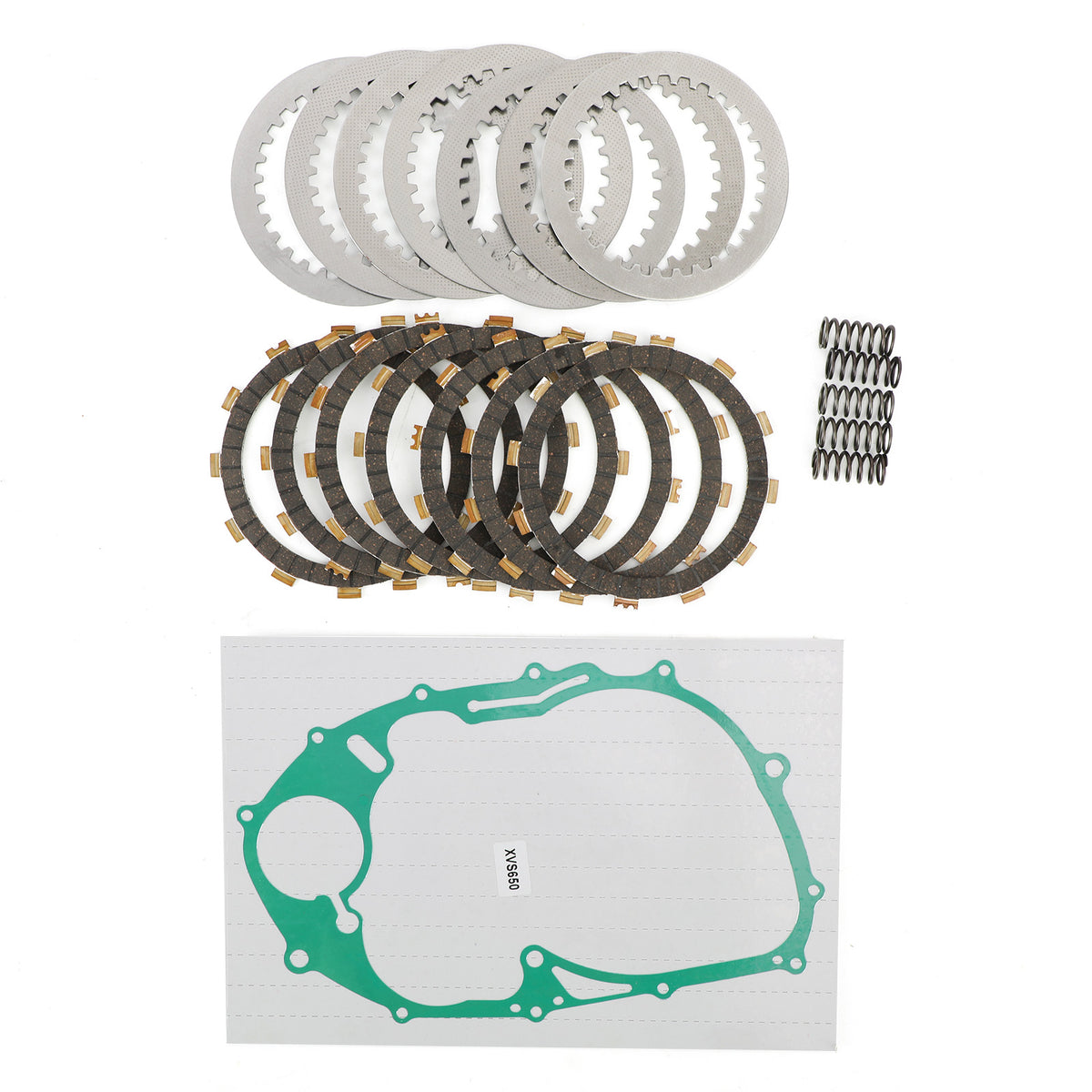 Clutch Plate And Gasket Kit 3B6-W001G-00-00 fit for Yamaha V Star 650 1998-2011 Generic