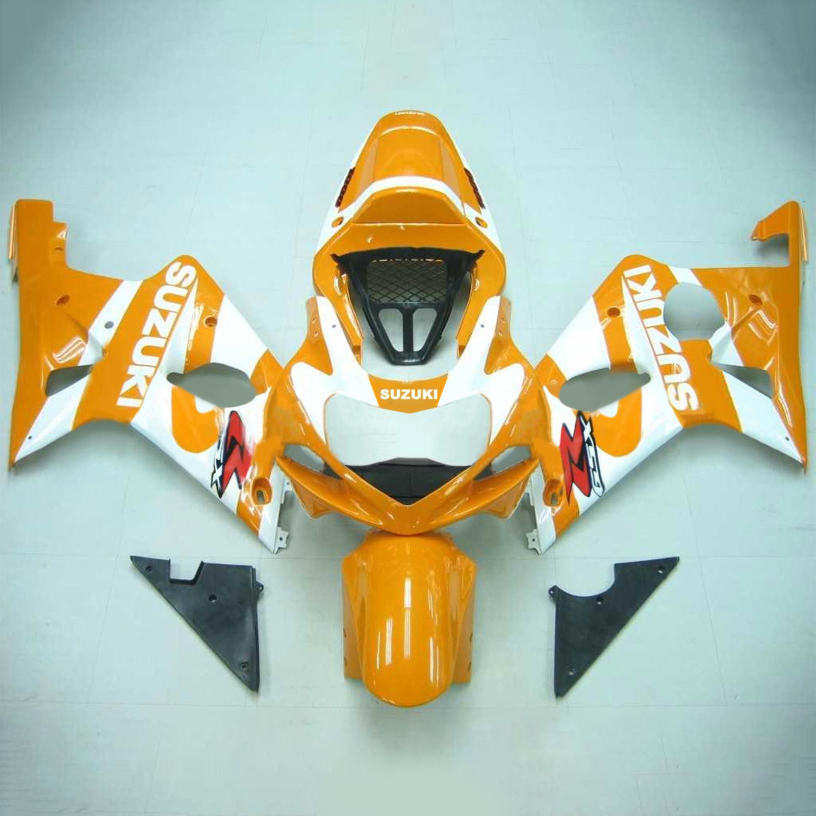 Amotopart Suzuki 2000-2002 GSXR1000 Yellow White Kuip Kit