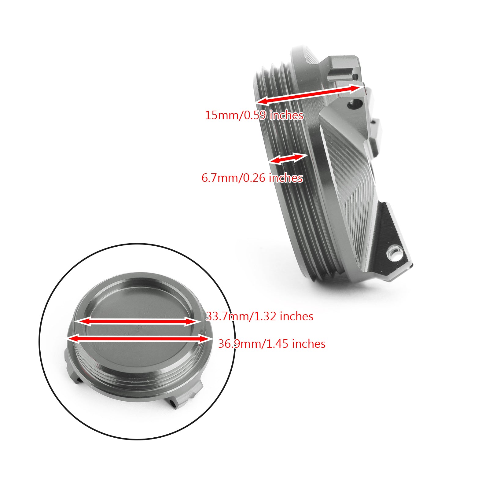 Engine Oil Fill Cap Oilfiller Plug Cover for BMW R1200R / LC 2010-2014