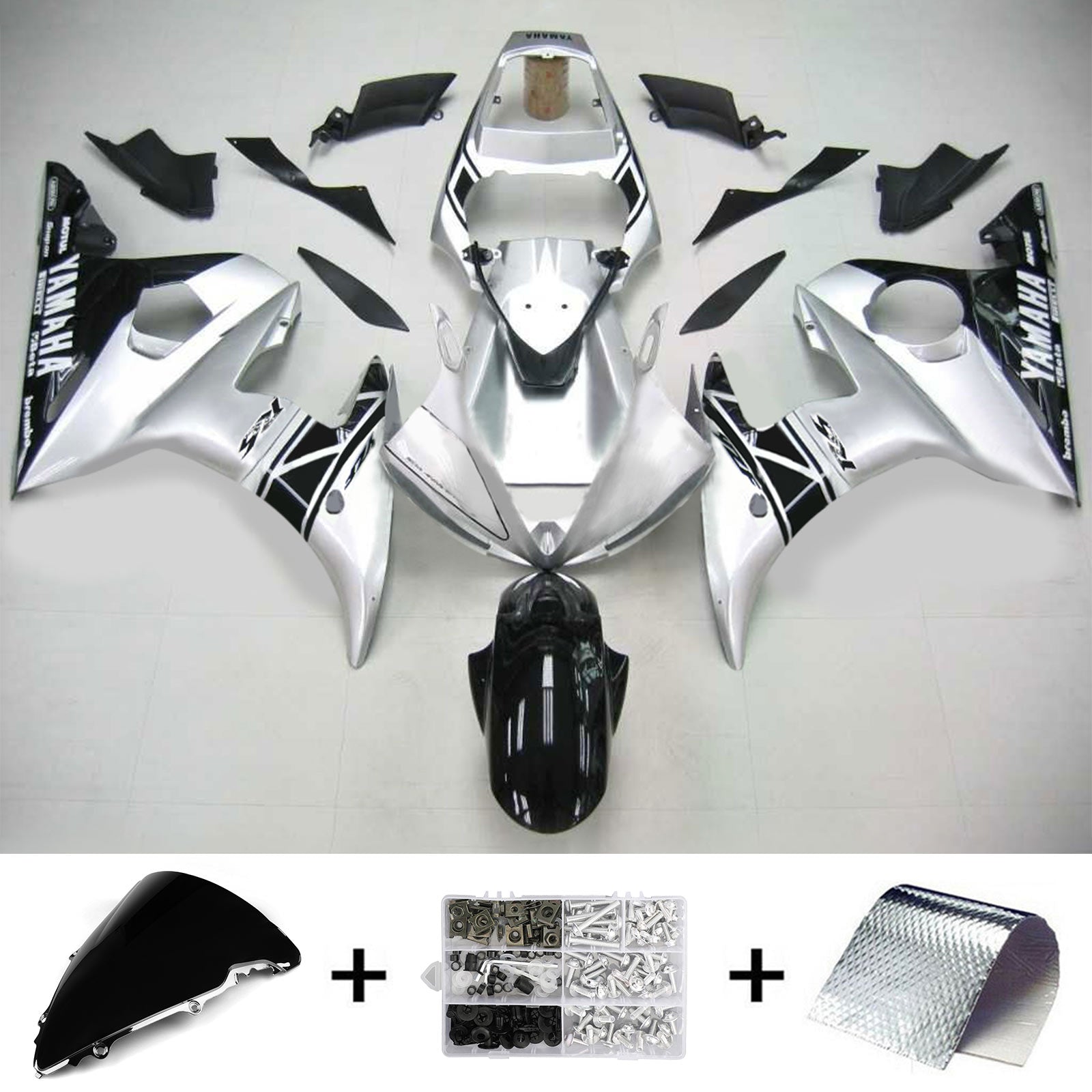 Injection Fairing Kit Bodywork Plastic ABS fit For Yamaha 2003-2004 YZF 600 R6 & 2006-2009 YZF R6S