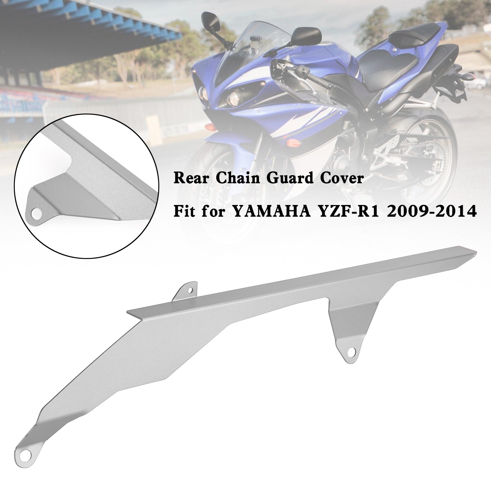 Rear Sprocket Chain Guard Protector Cover For YAMAHA YZF R1 2009-2014 Generic