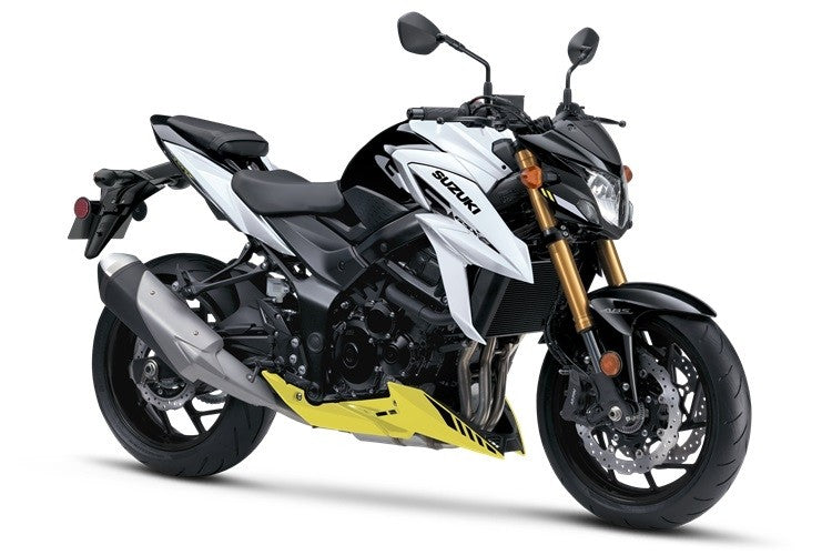 Amotopart 2017-2022 Suzuki GSX-S 750 Kit de carenado blanco y amarillo