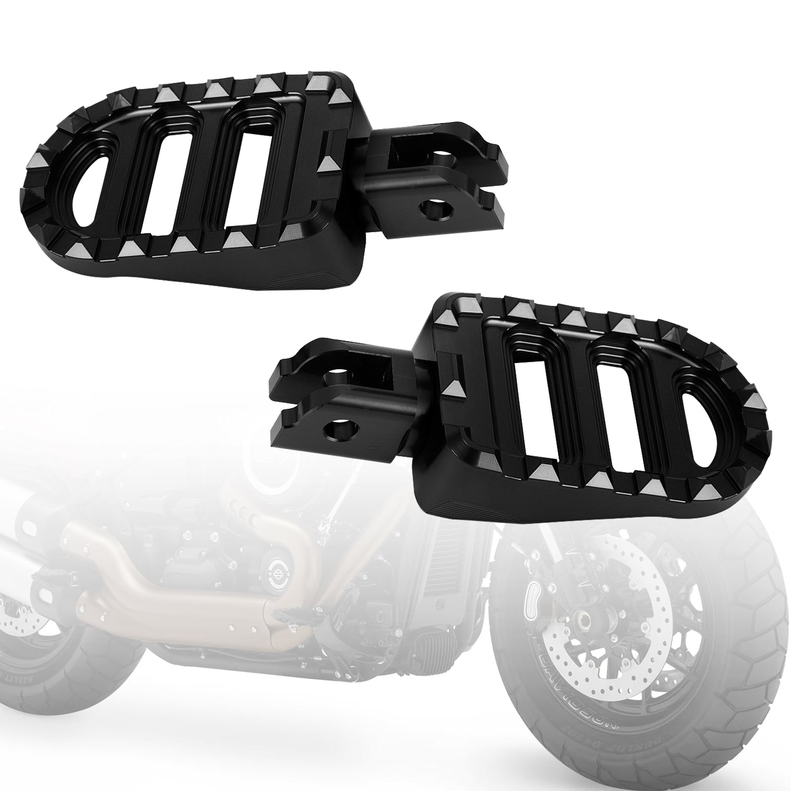 Front Footrests Foot Peg fit for Sportster S Lower Rider Fat Bob Softail Slim