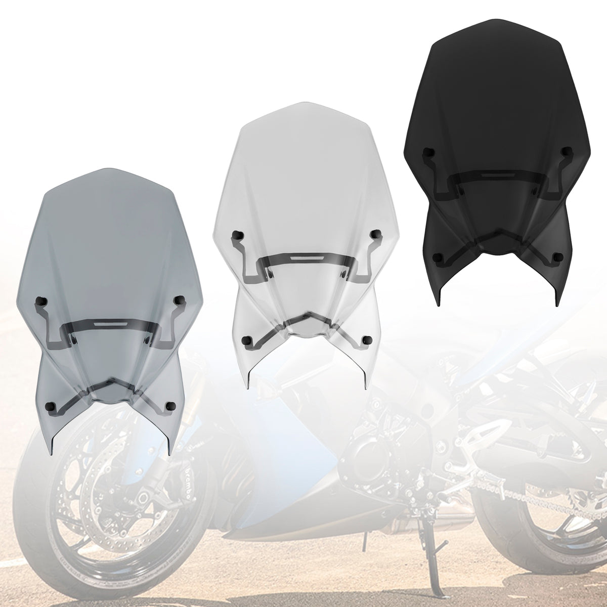 ABS-Motorrad-Windschutzscheibe, passend für Suzuki GSX-S 1000 2021–2022