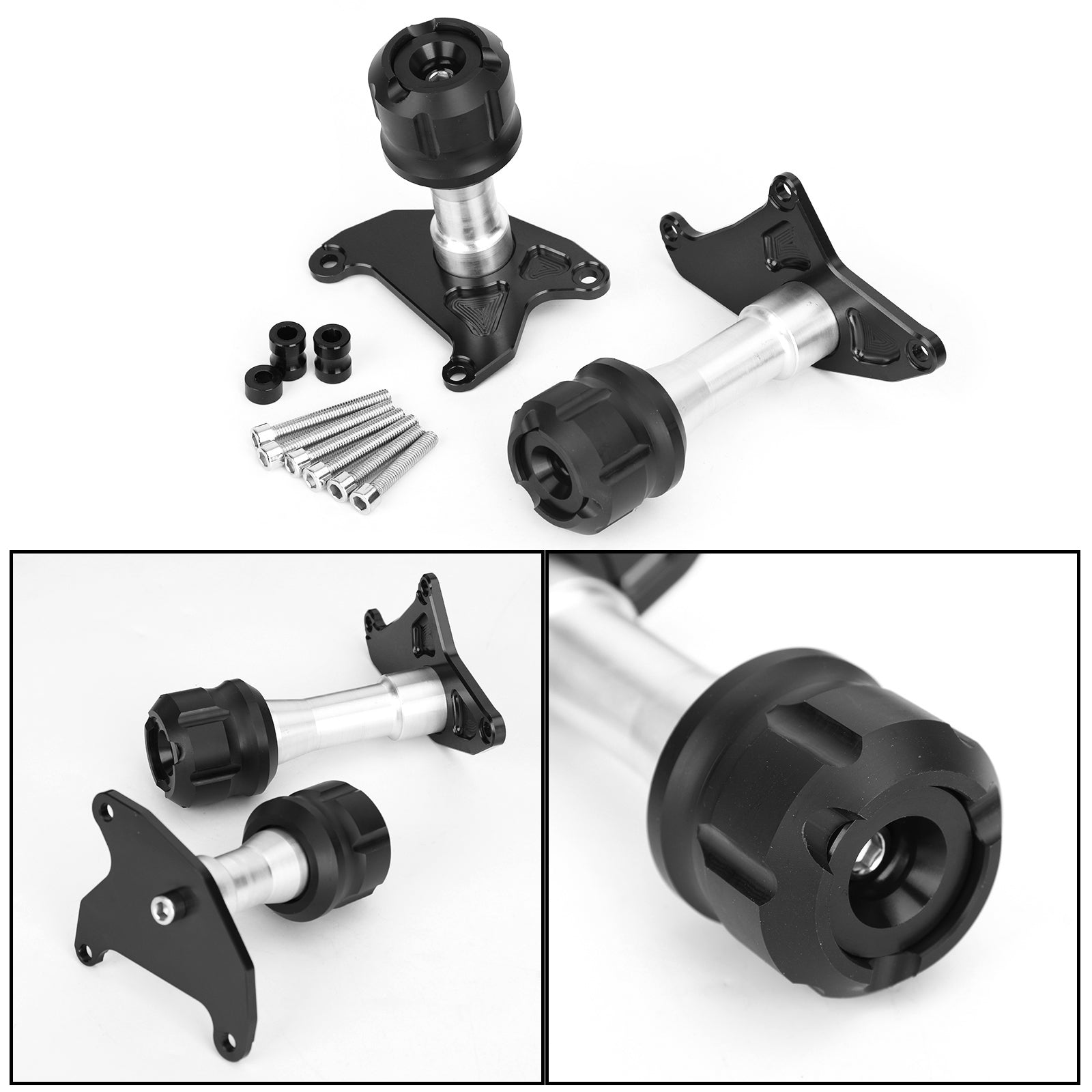 Honda Frame Sliders Crash Pad Protector Engine Guard Fit For Honda MSX125SF Grom 2016-2019 MSX125 Grom 2013-2015 Black