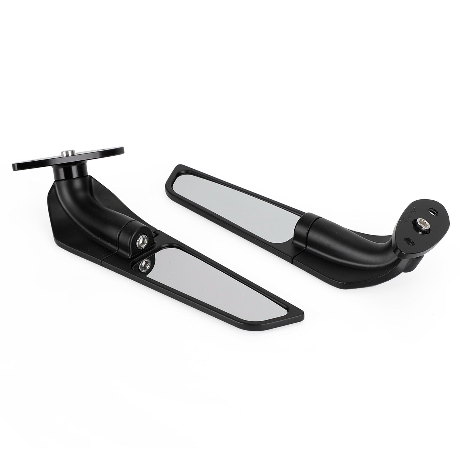 Swivel Wing Fin Rearview Mirrors For Kawasaki ZX-6R 01-04/09-15 Ninja 650 16-21