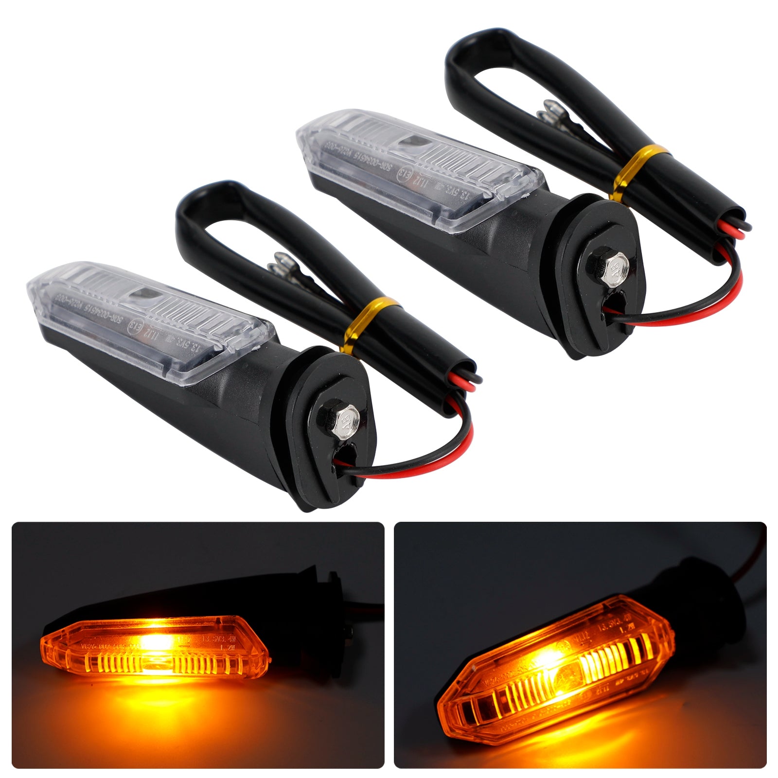 LED Turn Signal Lights Indicator Lamps For HONDA CRF250 CB500 CB650F CTX700