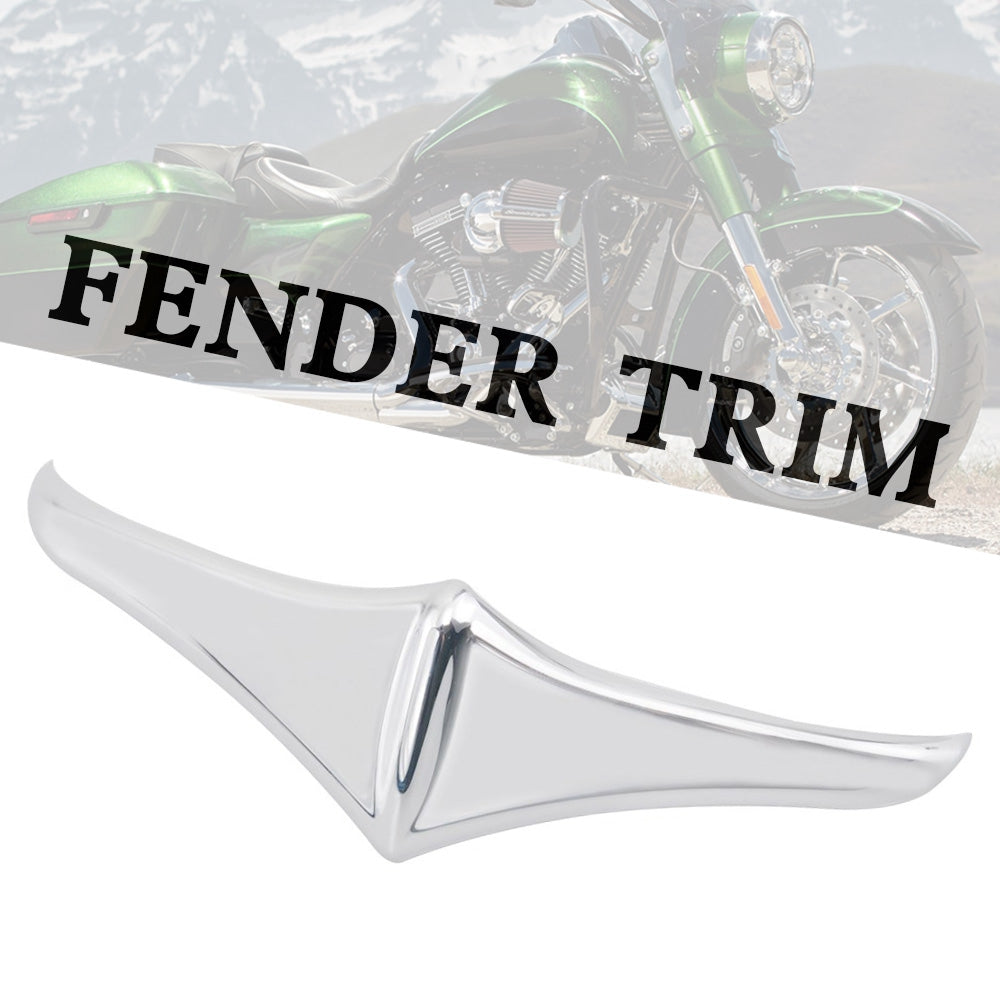 Rear Front Fender Leading Edge Tip Trim Accent Chrome For Touring FLHX FLTR Generic