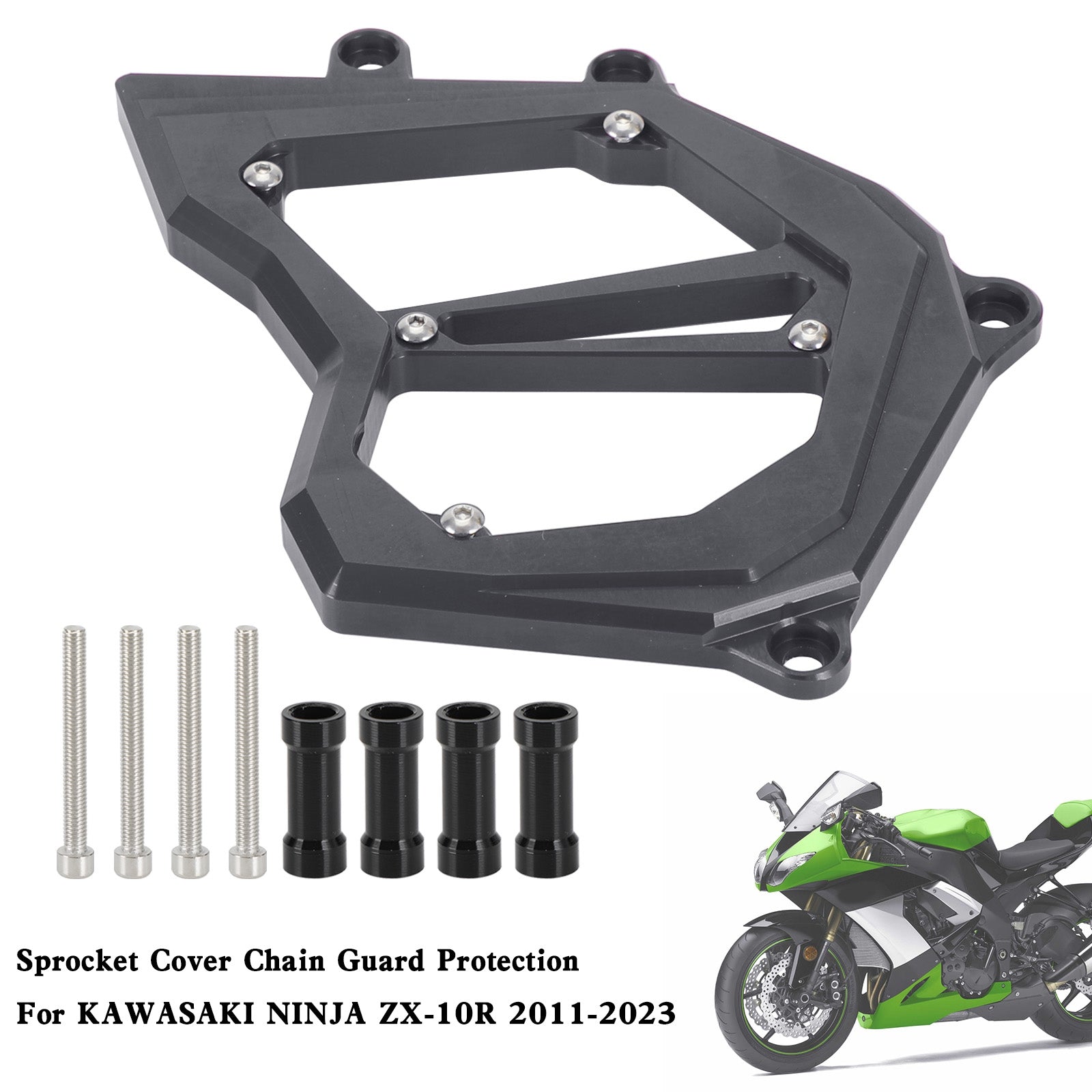 Front Sprocket Cover Chain Guard For KAWASAKI Ninja ZX-10R ZX10R 2011-2023