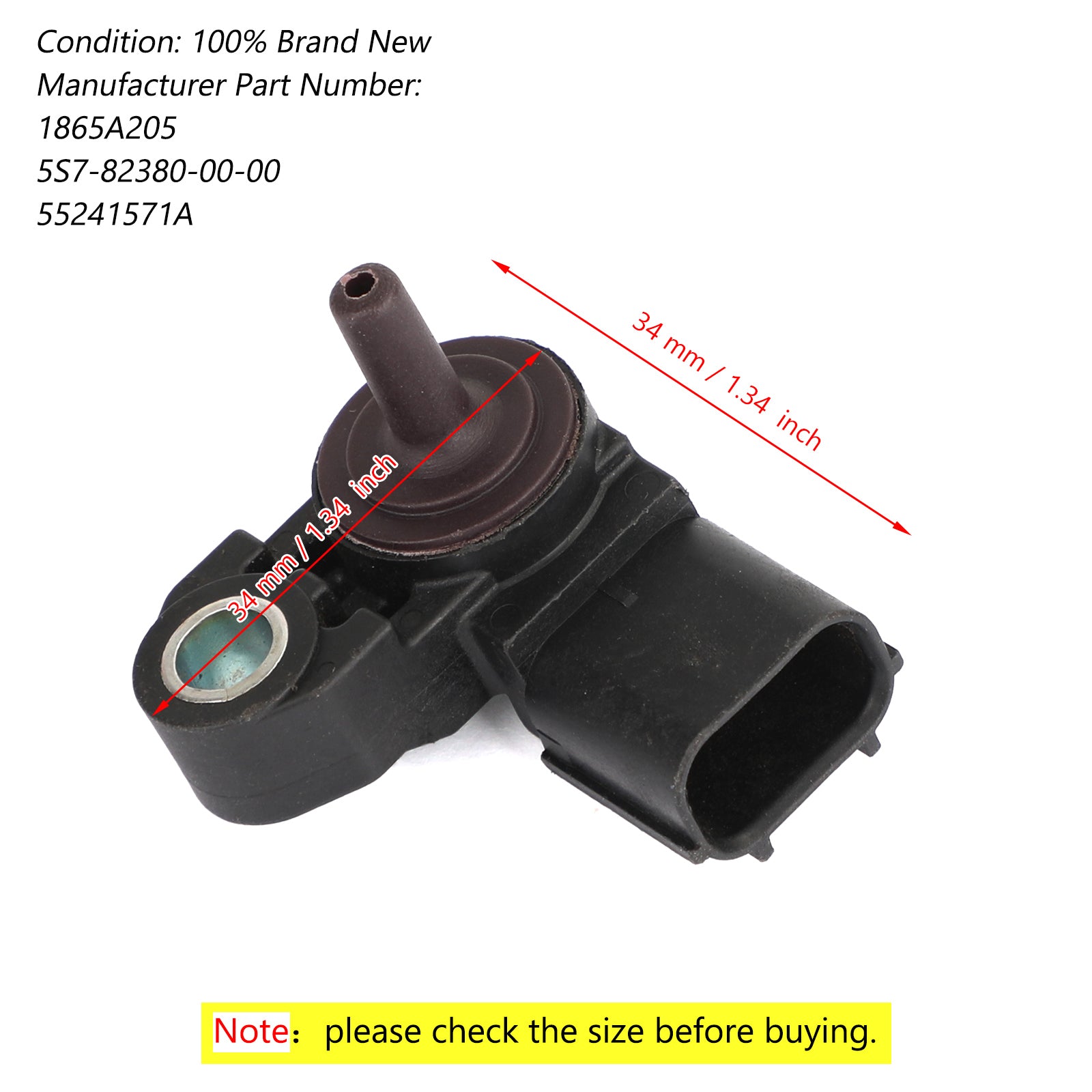 Sensor de presión de aire para Multistrada 1200 Panigale 899 959 1199 Diavel 55241571A