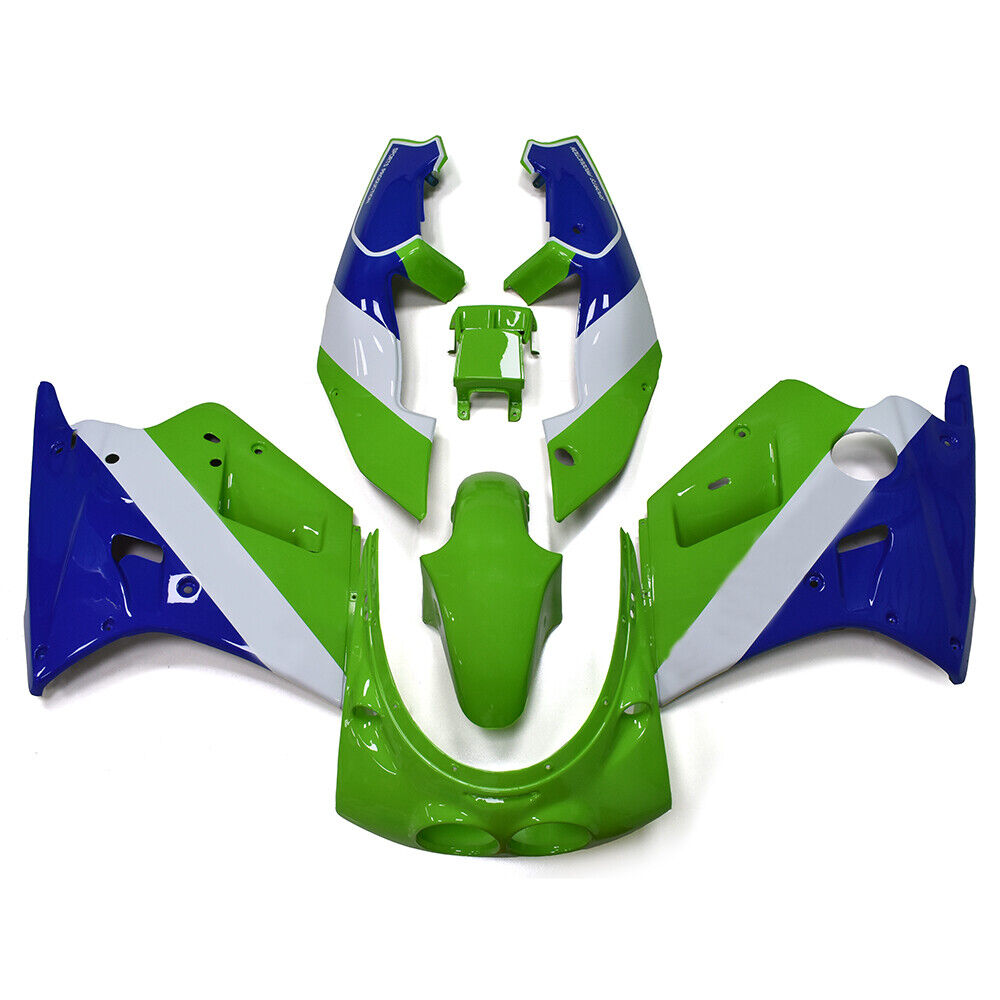 Amotopart 1989-1990 Kawasaki ZXR250 Fairing Green&Blue Kit