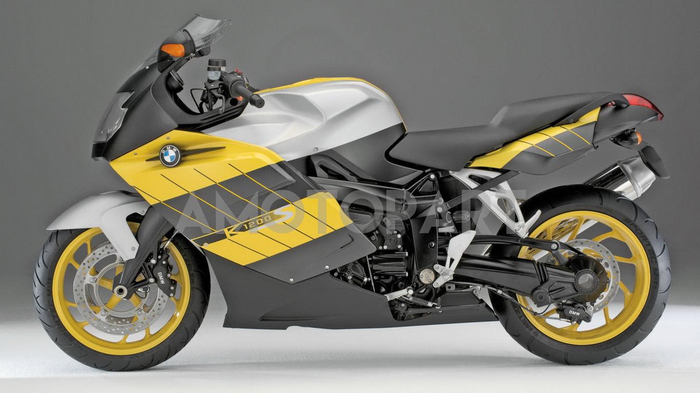 Amotopart BMW 2005-2010 K1200S Black Yellow Sliver Fairing Kit