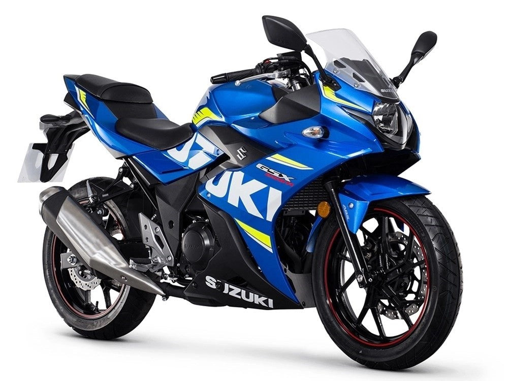 Amotopart 2017-2020 Suzuki GSX250R Kit de carenado azul y amarillo