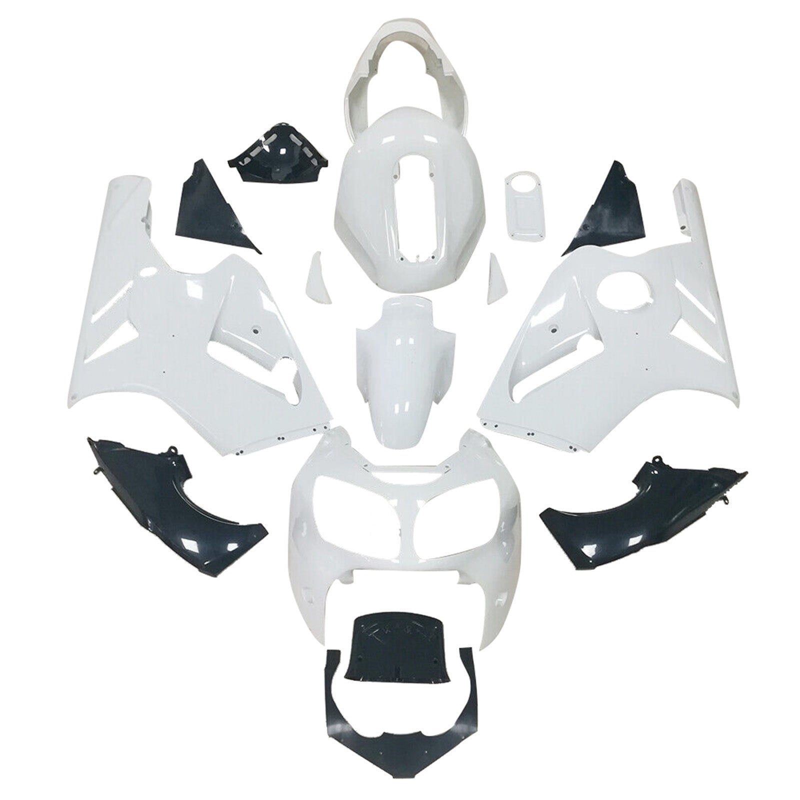 Amotopart Kawasaki ZX12R 2000-2001 Unpainted Fairing Kit