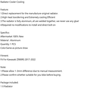 Aluminum Radiator Cooler Cooling For Motorcycle Kawasaki Z900RS 2017-2022