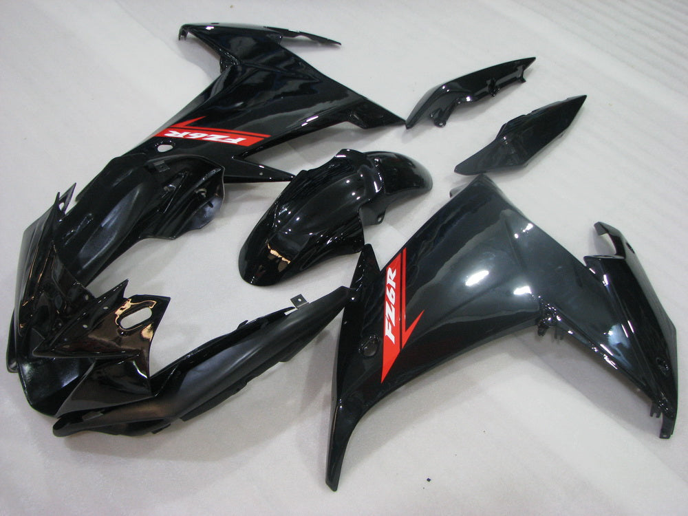 Amotopart 2009-2015 Yamaha FZ6R Gloss Black Fairing Kit