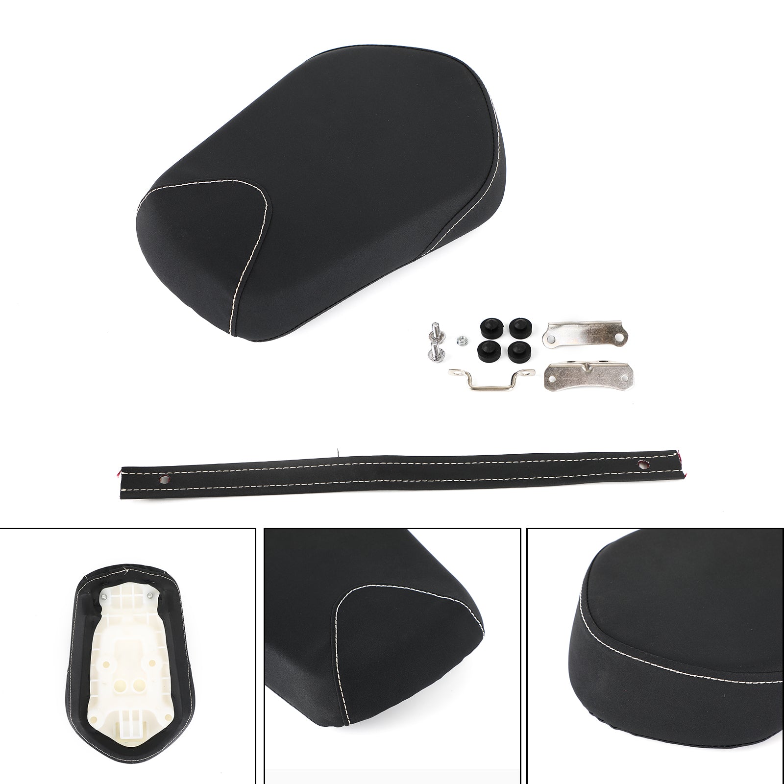 Cojín negro para asiento trasero de pasajero, apto para Yamaha Bolt XV950 XVS950 2014-2020 genérico