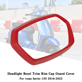 Headlight Bezel Trim Rim Cap Guard Cover For vespa Sprint 150 2016-2022