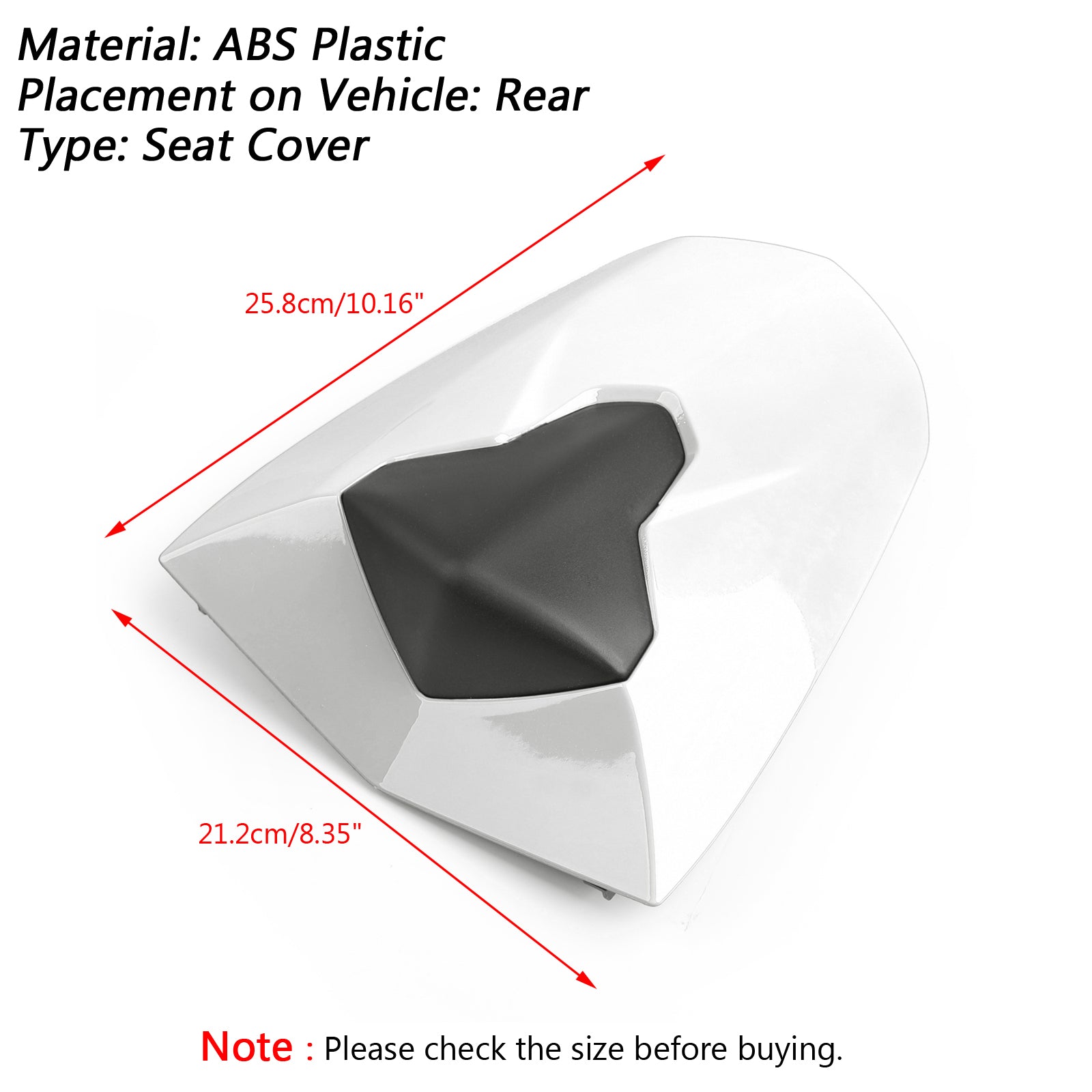 ABS-Rücksitzbezug für Daytona 675 und 675R 2013–2018