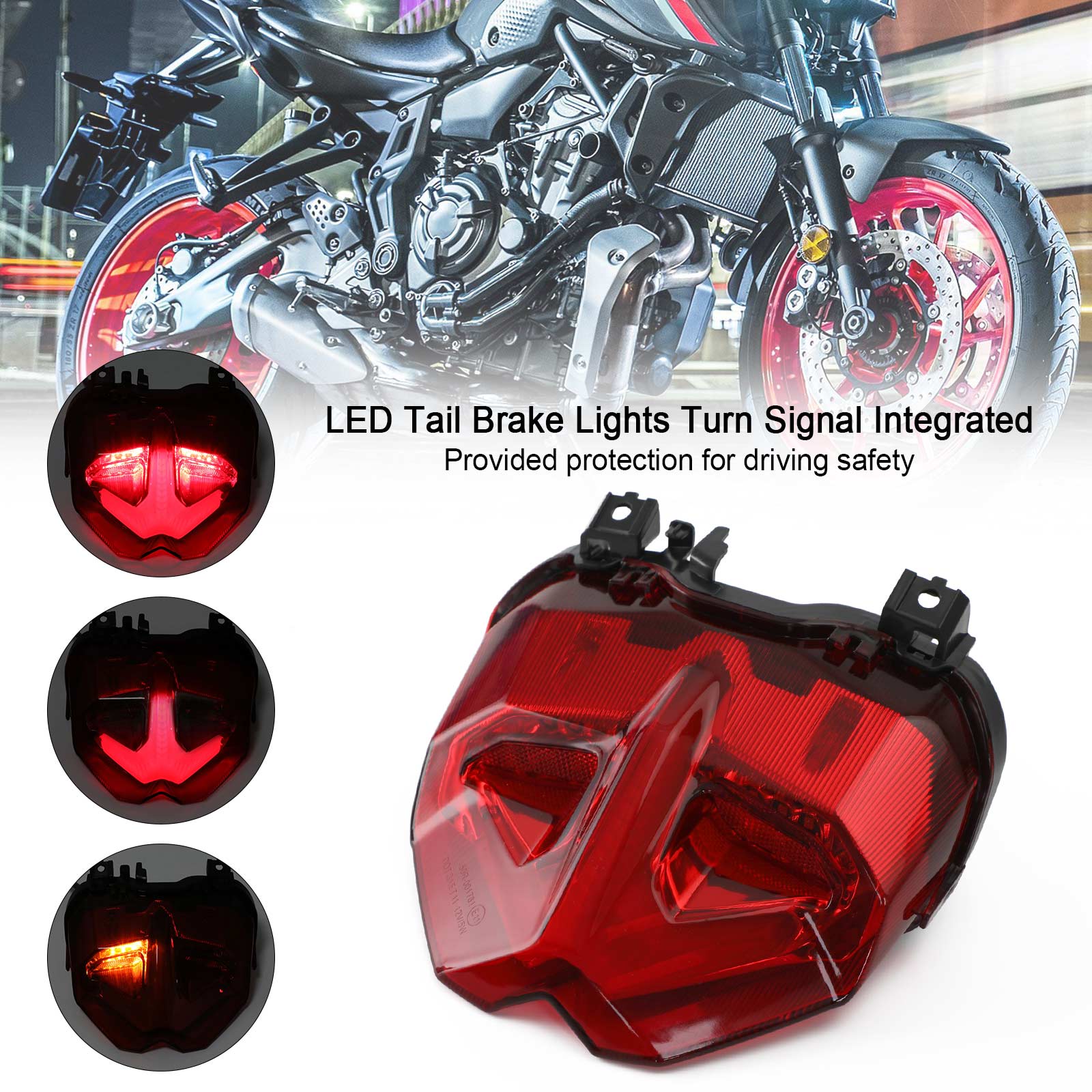 21-22 Yamaha MT-09 MT10 SP Tail Brake Lights Turn Signal Integrated