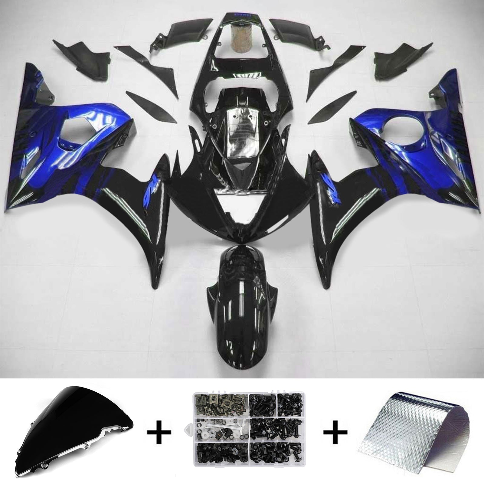 Injection Fairing Kit Bodywork Plastic ABS fit For Yamaha 2003-2004 YZF 600 R6 & 2006-2009 YZF R6S