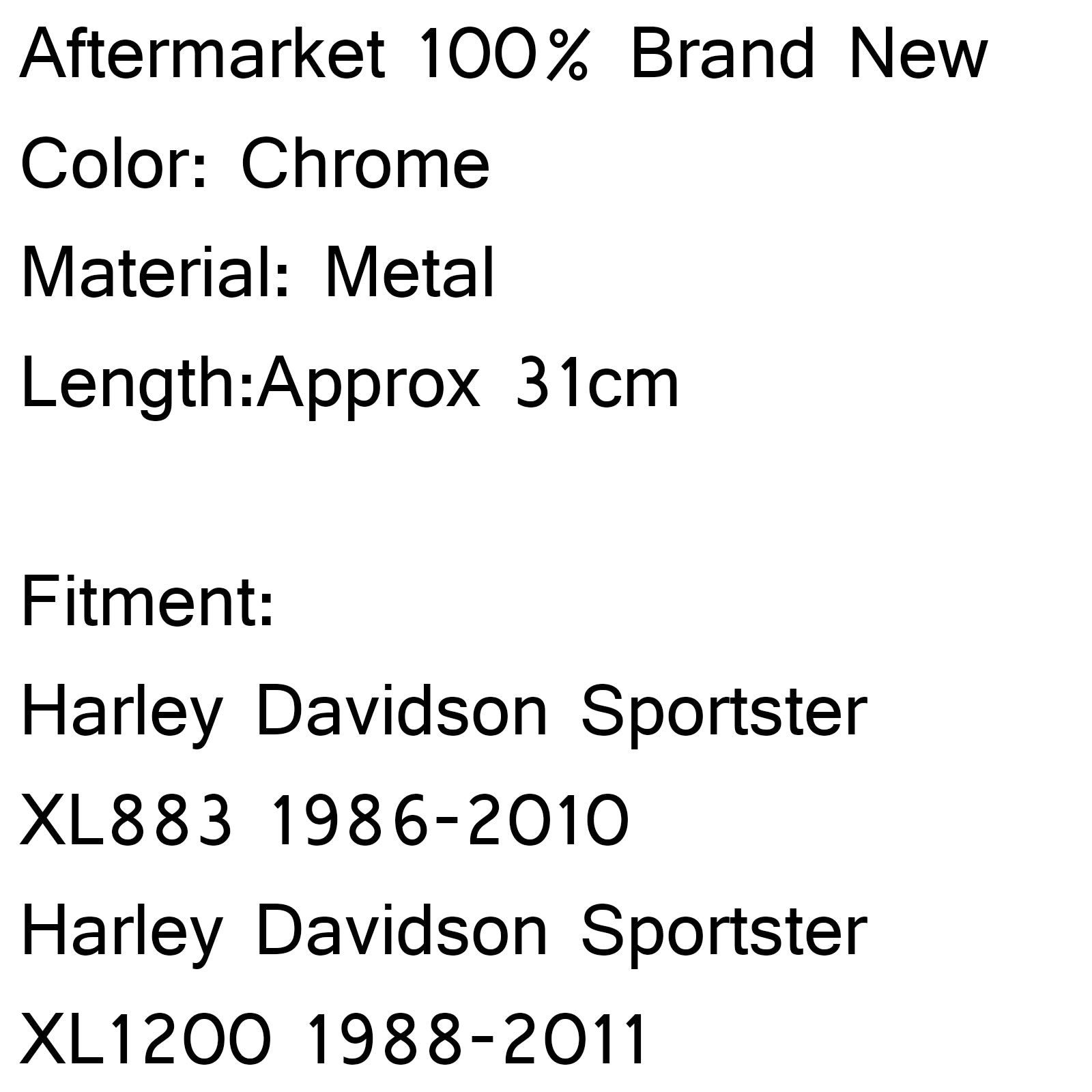 Morsetti per parabrezza cromati da 39 mm per Harley Dyna Sportster XL 883 1200
